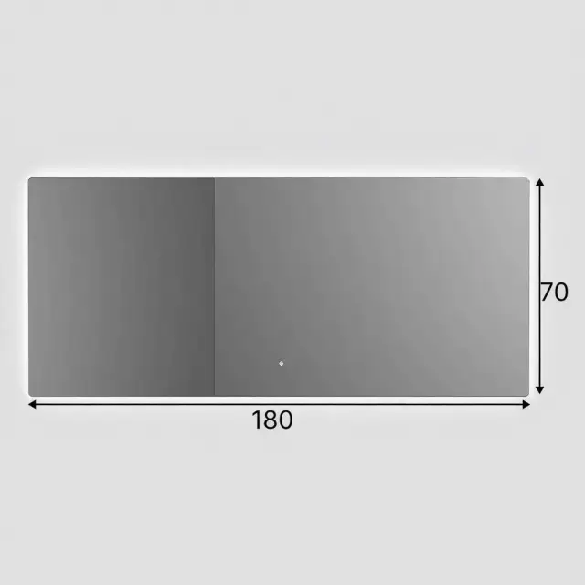 Зеркало для ванной SALINI OMBRA с LED подсветкой