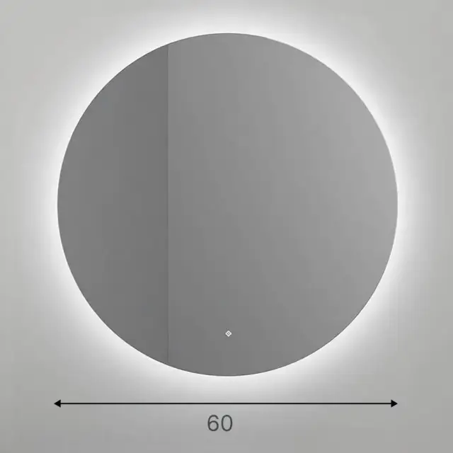 Зеркало для ванной SALINI OMBRA круглое с LED подсветкой