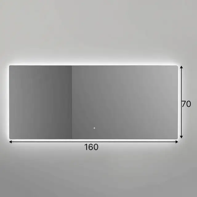 Зеркало для ванной SALINI OMBRA с LED подсветкой