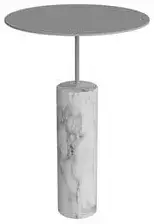 Столик для ванной комнаты Antonio Lupi BIVIO BIVIO4 основание NERO MARQUINIA, структура - сталь NERO GOFFRATO