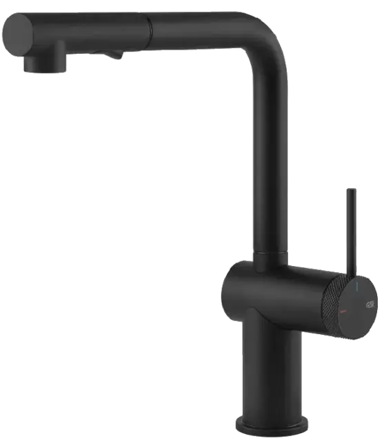 Смеситель для кухни Gessi INEDITO-GODRONATO 60477#299 Black XL