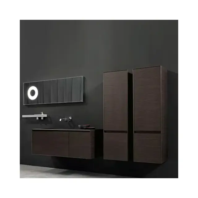 Пенал (1 дверца правая (dx), 1 ящик, 2 полки) 45*40*h150, цвет - rovere grigio