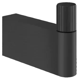 Крючок Gessi HABITO RIGATO 70523#707 цвет-Black Metal Brushed PVD