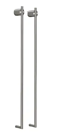 Полотенцесушитель электрический CEA EQUILIBRIO EQB22L = TRS01+SEL02(x2шт.) СТАЛЬ POLISHED