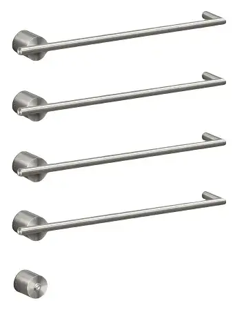 Полотенцесушитель электрический CEA EQUILIBRIO EQB14L = TRS01+SEL01(x4шт.)+BOT03 СТАЛЬ POLISHED