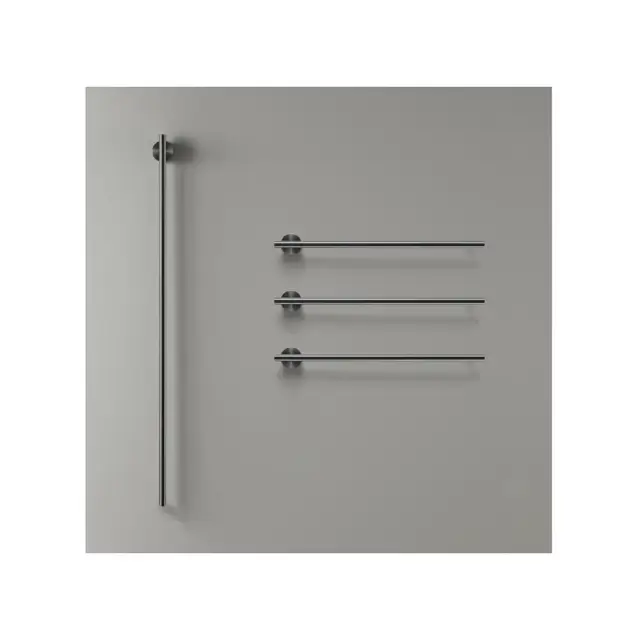 Полотенцесушитель электрический CEA EQUILIBRIO EQB44KDS = TRS01+SEL01(x3шт.)+SEL02 BLACK DIAMOND SATIN