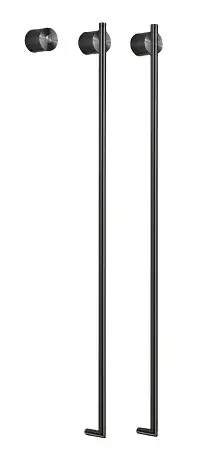 Полотенцесушитель электрический CEA EQUILIBRIO EQB32KDL = TRS01+SEL02(x2шт.)+BOT03 BLACK DIAMOND POLISHED