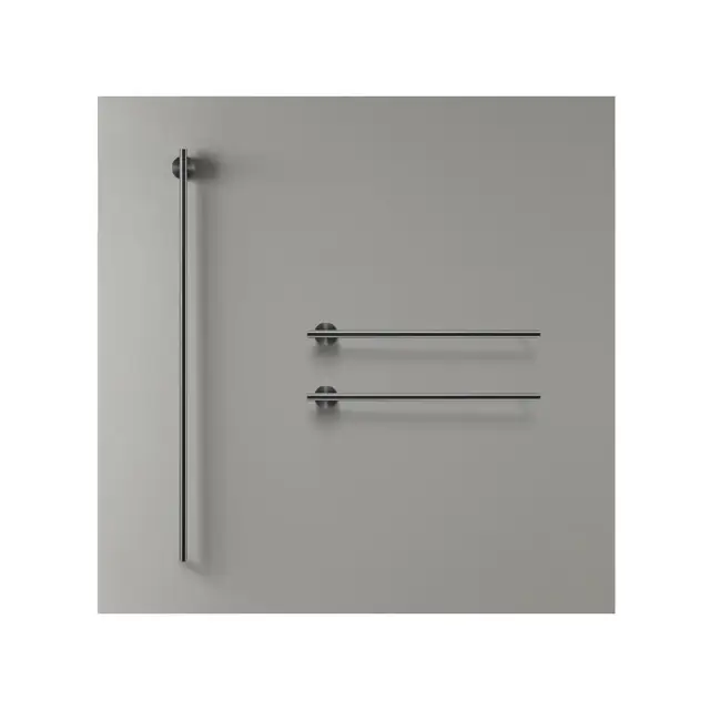 Полотенцесушитель электрический CEA EQUILIBRIO EQB43KDS = TRS01+SEL01(x2шт.)+SEL02 BLACK DIAMOND SATIN