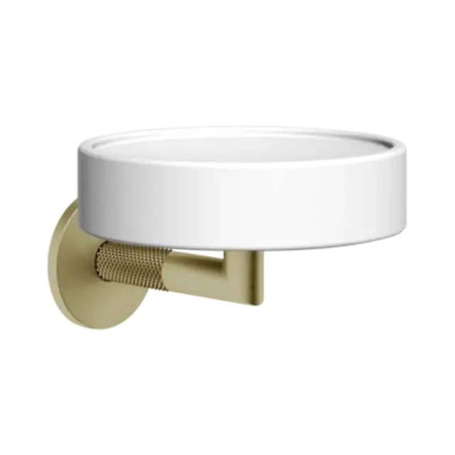 Мыльница Gessi ANELLO 63701#727 White/Brushed Brass PVD/727