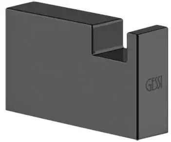 Крючок Gessi Rettangolo 20921#707 цвет-Black Metal Brushed PVD