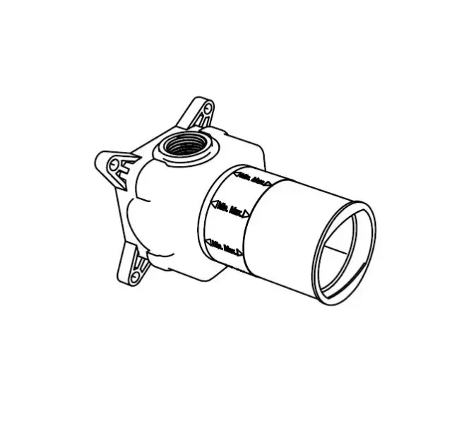 Внутренняя часть смесителя Antonio Lupi Indigo ND602IN.FNO черный матовый