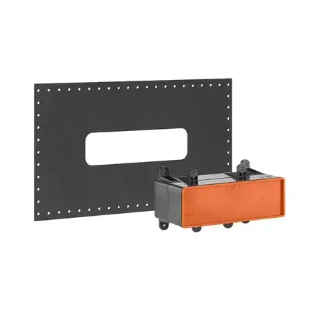 Герметичная встраиваемая часть для смесителя с изливом 186*99*h104 хром глянцевый