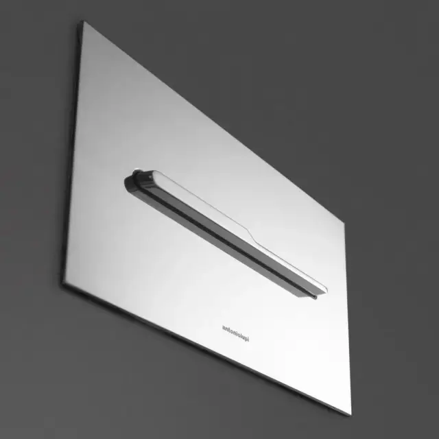 Клавиша смыва 27*15.5h черный матовый