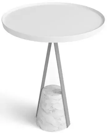 Столик для ванной комнаты Antonio Lupi Halo HALO2B brass white/Flumood/bianco opaco/мрамор-Bianco Carrara