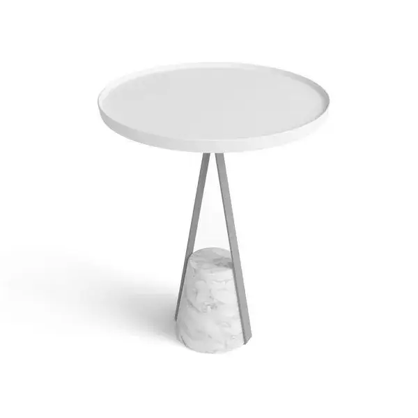 Столик для ванной комнаты Antonio Lupi Halo HALO2A brass white/Flumood/bianco opaco/мрамор-Bianco Carrara