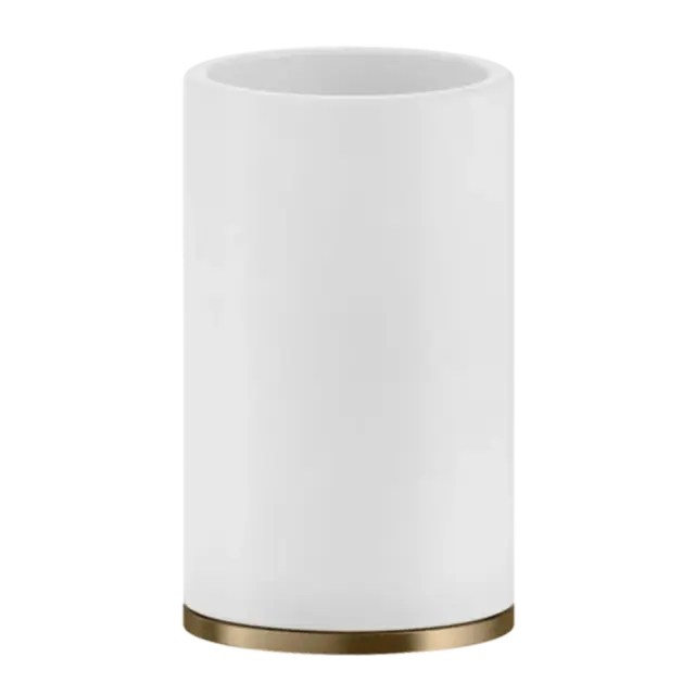 Стакан Gessi INCISO/VENTI20 58531#726 белый/Warm Bronze Brushed PVD