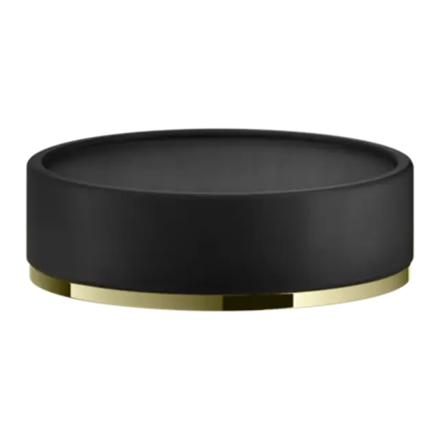 Мыльница Gessi INCISO/VENTI20 58526#710 цвет-черный/латунь PVD