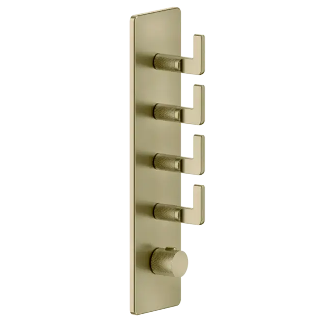 Термостат Gessi INCISO 58208#727 цвет-браш.латунь PVD