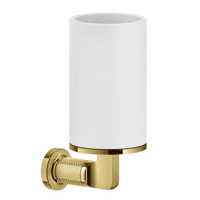 Стакан Gessi INCISO 58507#246 белый/золото PVD