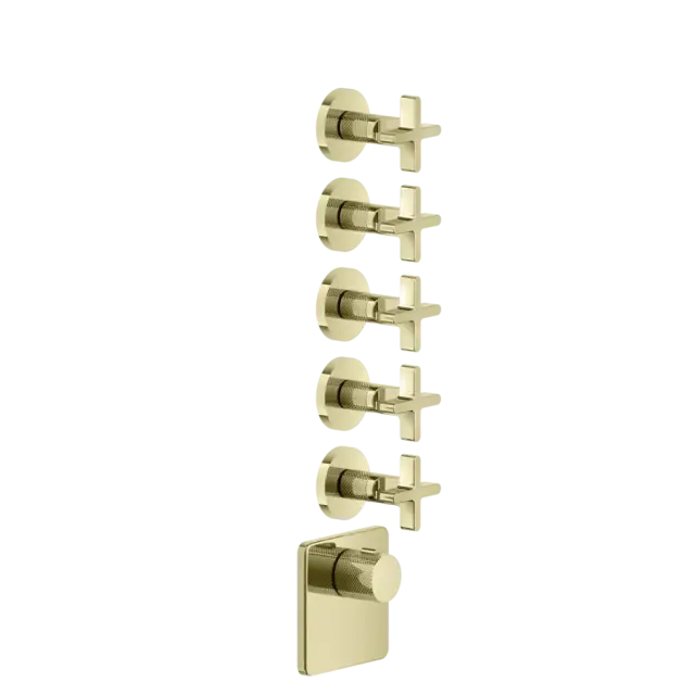 Термостат Gessi INCISO 58350#710 цвет-латунь PVD