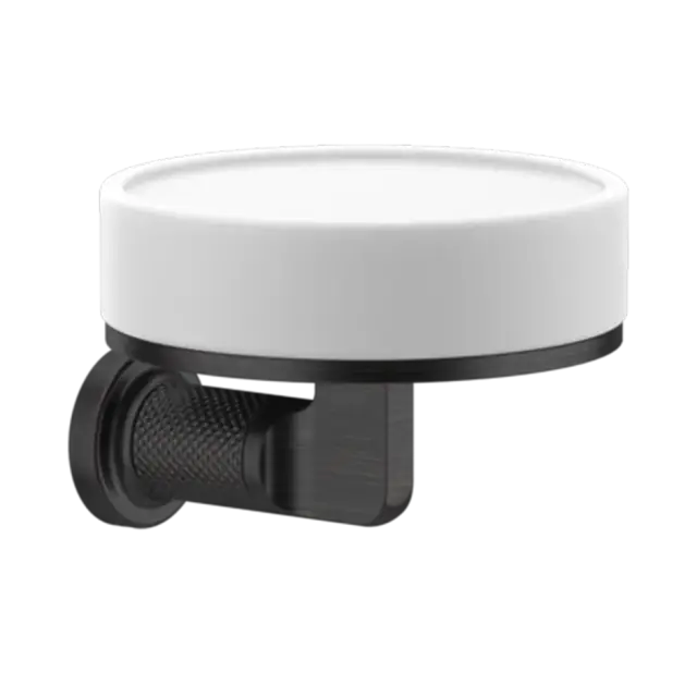 Мыльница Gessi INCISO 58501#187 белая/состарен.бронза