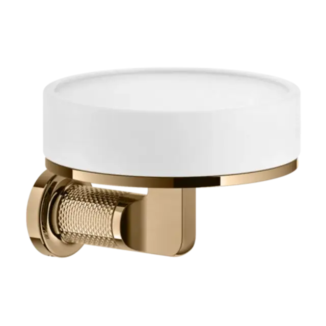 Мыльница Gessi INCISO 58501#735 белая/Warm Bronze PVD