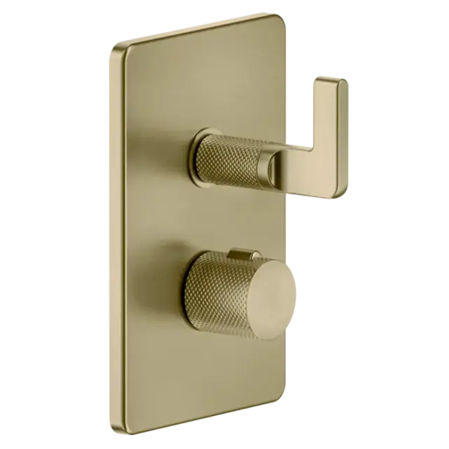 Термостат Gessi INCISO 58132#727 цвет-браш.латунь PVD