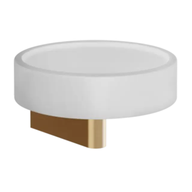 Мыльница Gessi ORIGINI 66401#726 белая/Warm Bronze Brushed PVD