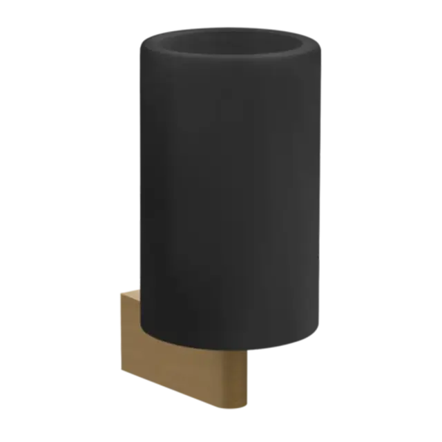 Стакан Gessi ORIGINI 66408#713 черный/античная латунь