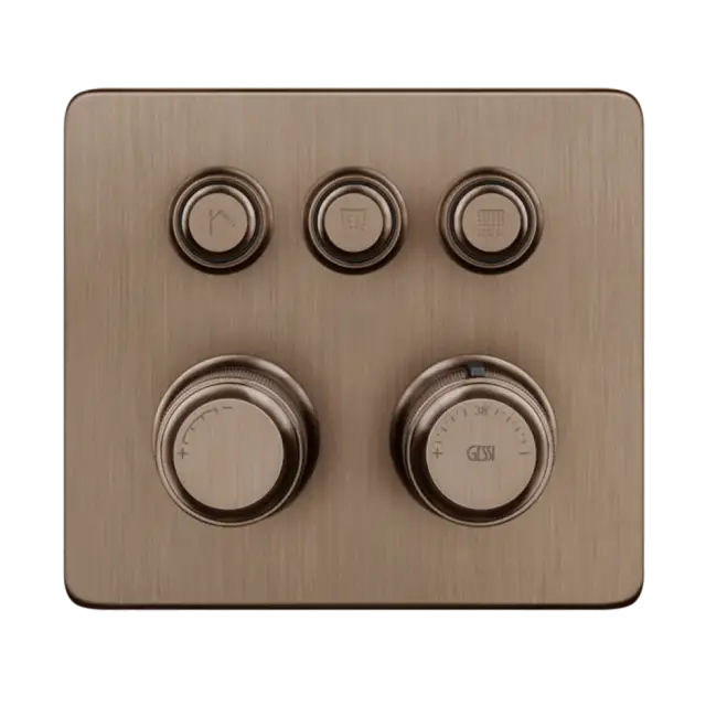 Термостат Gessi HI-FI ECLECTIC 65234#708 браш.Медный PVD