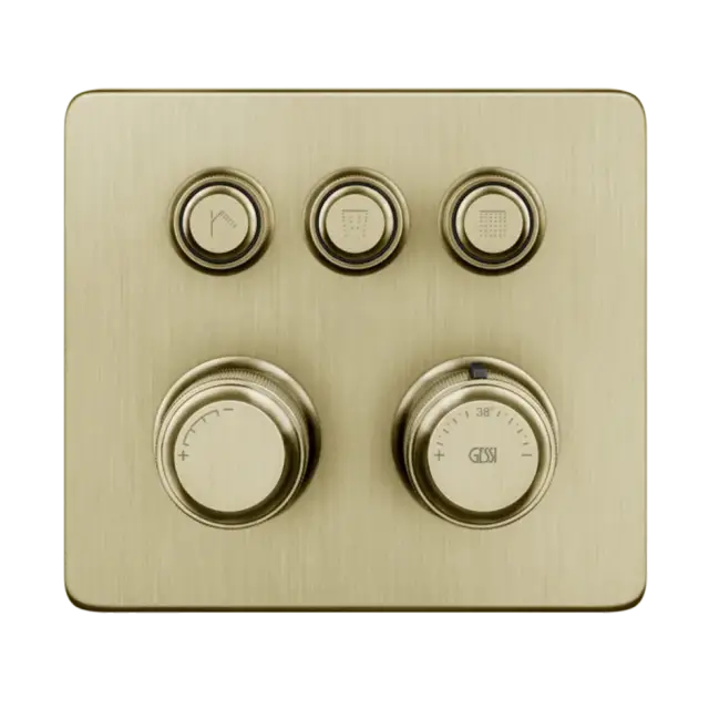 Термостат Gessi HI-FI ECLECTIC 65234#727 цвет-браш.латунь PVD