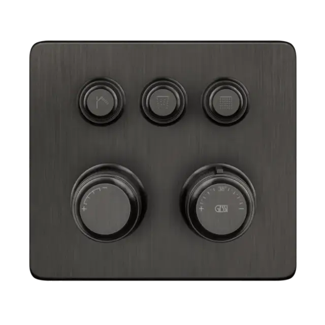 Термостат Gessi HI-FI ECLECTIC 65234#707 Black Metal Brushed PVD