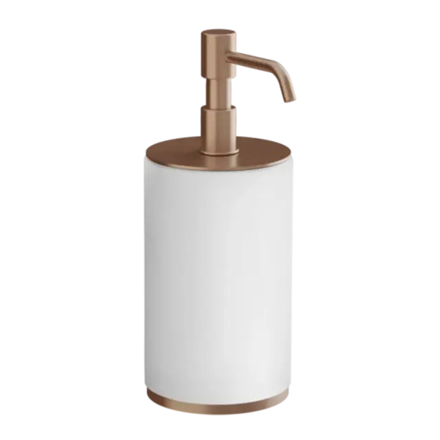Дозатор Gessi ORIGINI 66437#708 белый/браш.Медный PVD