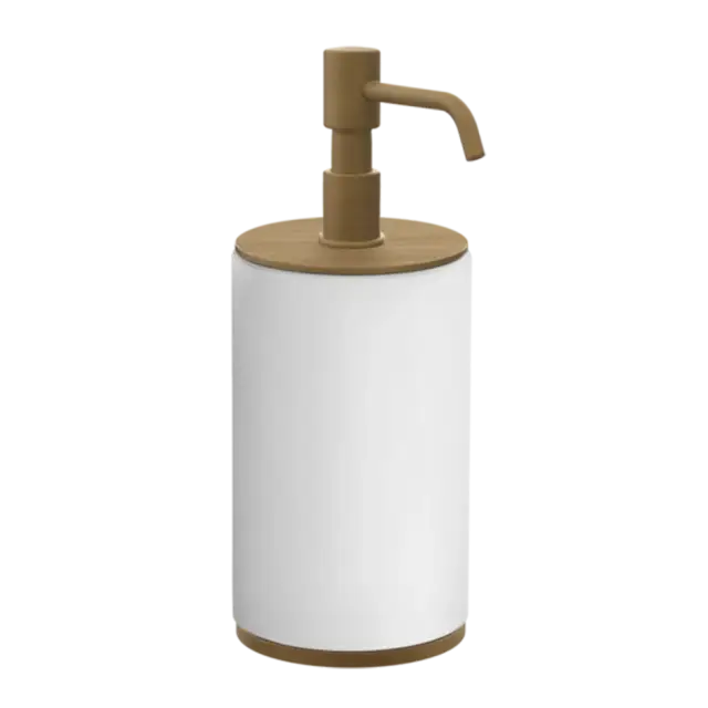 Дозатор Gessi ORIGINI 66437#713 белый/античная латунь