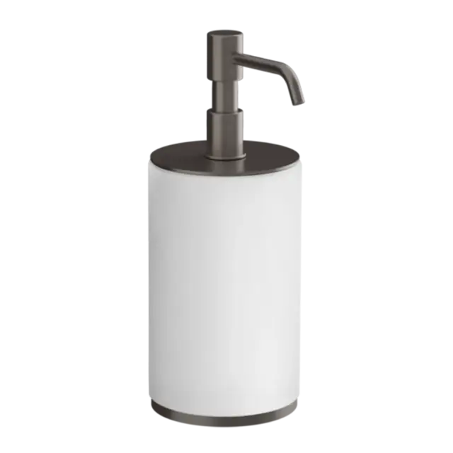 Дозатор Gessi ORIGINI 66437#707 белый/Black Metal Brushed PVD