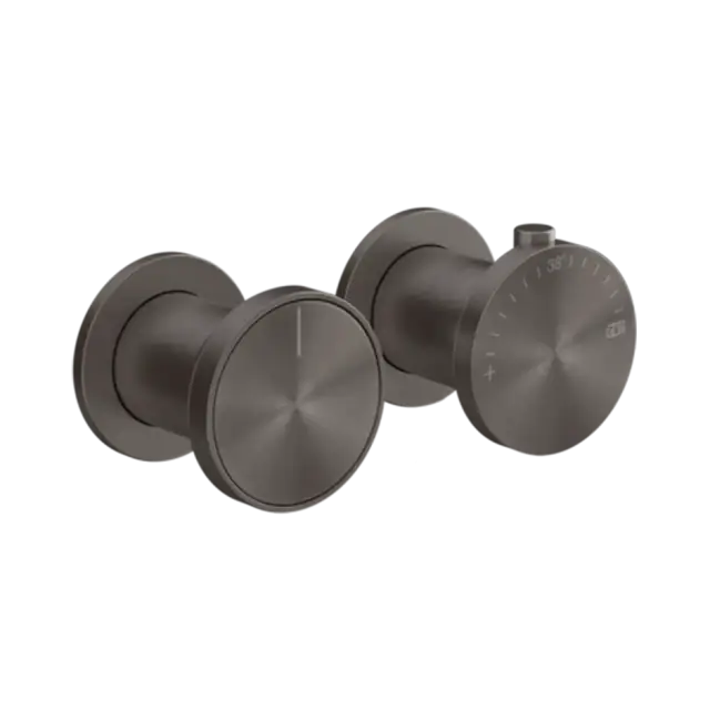 Термостат Gessi ORIGINI 66132#707 Black Metal Brushed PVD