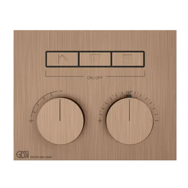 Термостат Gessi HI-FI 63006#708 браш.Медный PVD