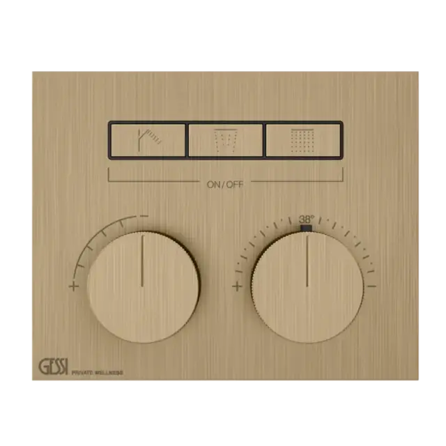 Термостат Gessi HI-FI 63006#726 Warm Bronze Brushed PVD