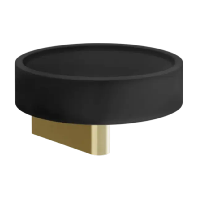 Мыльница Gessi ORIGINI 66402#727 цвет-черный/браш.латунь PVD