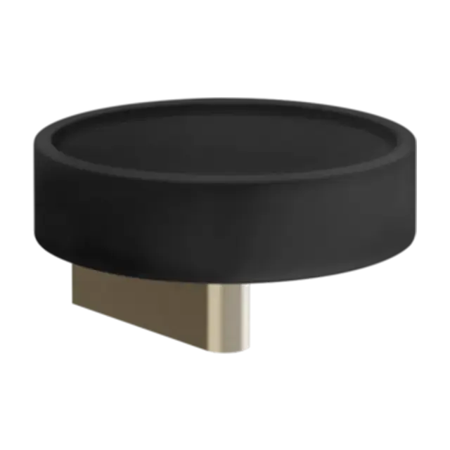 Мыльница Gessi ORIGINI 66402#149 черный/FINOX BRUSHED NICKEL