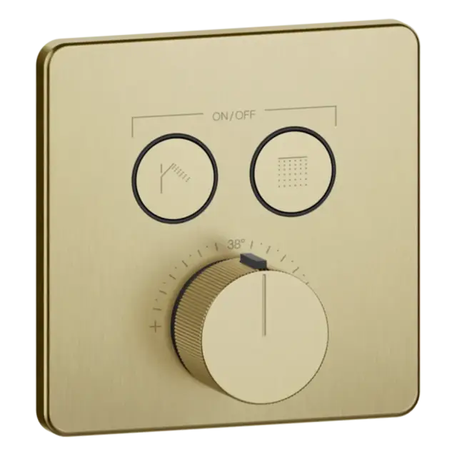 Термостат Gessi HI-FI COMFORT 38718#727 цвет-браш.латунь PVD