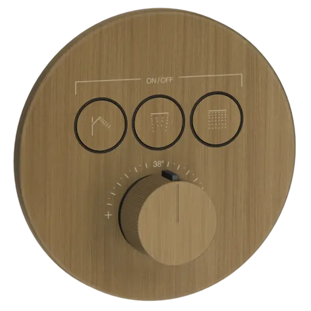 Термостат Gessi HI-FI COMFORT 38716#713 античная латунь