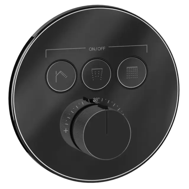 Термостат Gessi HI-FI COMFORT 38716#706 цвет-Black Metal PVD