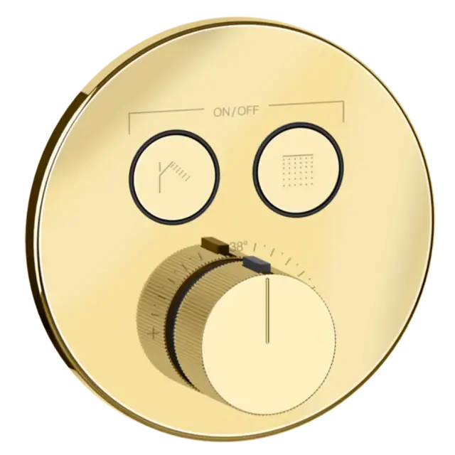 Термостат Gessi HI-FI COMFORT 38713#246 цвет-золото PVD