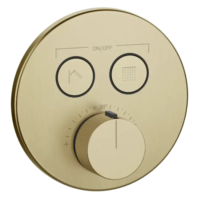 Термостат Gessi HI-FI COMFORT 38713#727 цвет-браш.латунь PVD