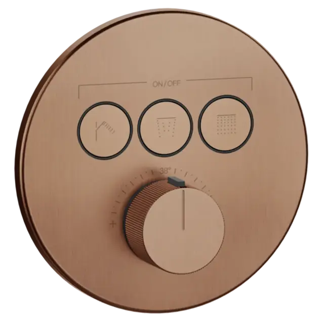 Термостат Gessi HI-FI COMFORT 38716#708 цвет-браш.Медный PVD