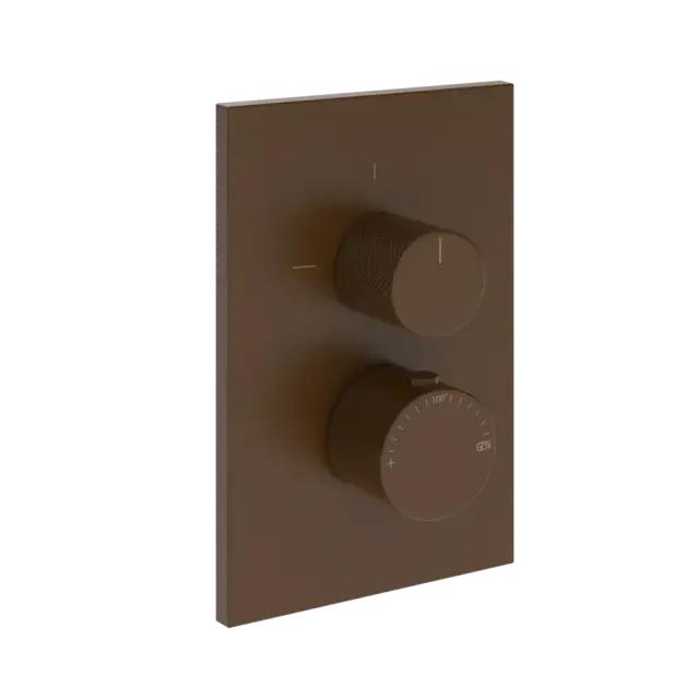 Термостат Gessi INVERSO RIGATO 73535#845 цвет-темная бронза