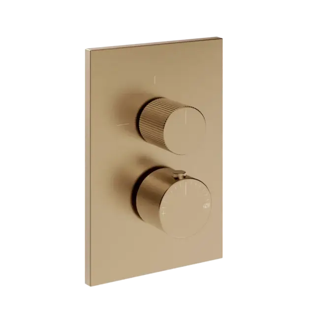 Термостат Gessi INVERSO RIGATO 73535#726 цвет-warm bronze brushed PVD