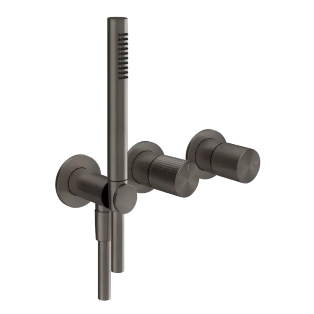 Смеситель Gessi HABITO CESELLO 70438#707 black metal brushed PVD