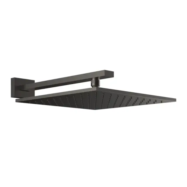 Верхний душ Gessi Rettangolo 15185#707 цвет-black metal brushed PVD
